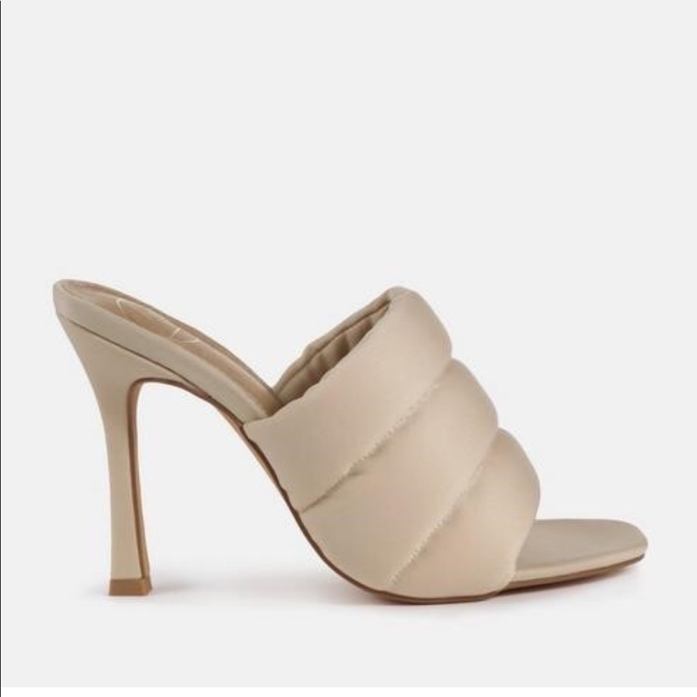 Sand Padded High Heels Mules